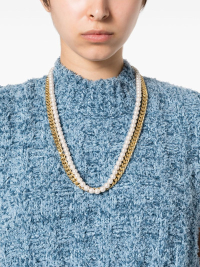 sacai pearls chain-link necklace outlook