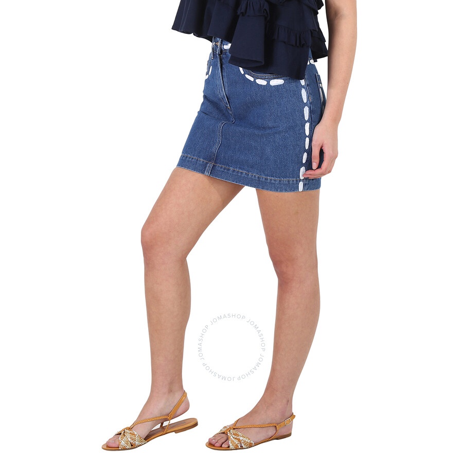 Moschino Ladies Cotton Denim Mini Skirt - 5