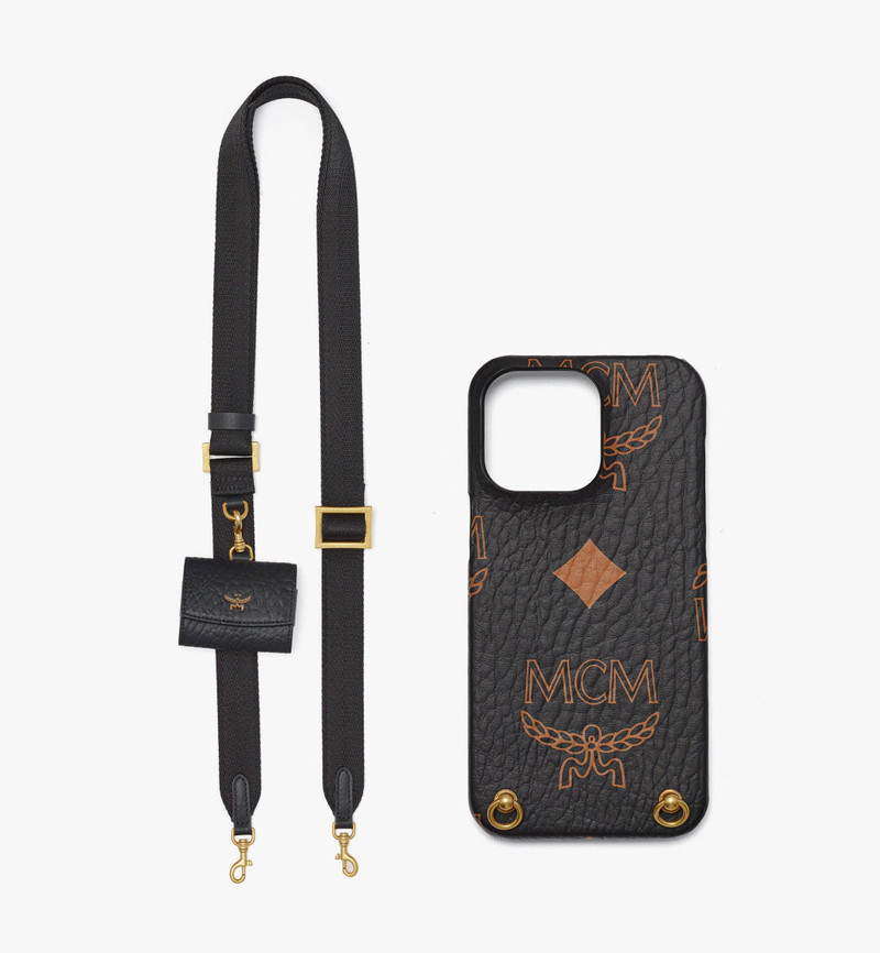 iPhone 15 Pro Max Case w/ AirPods Pro Charm in Maxi Visetos 4