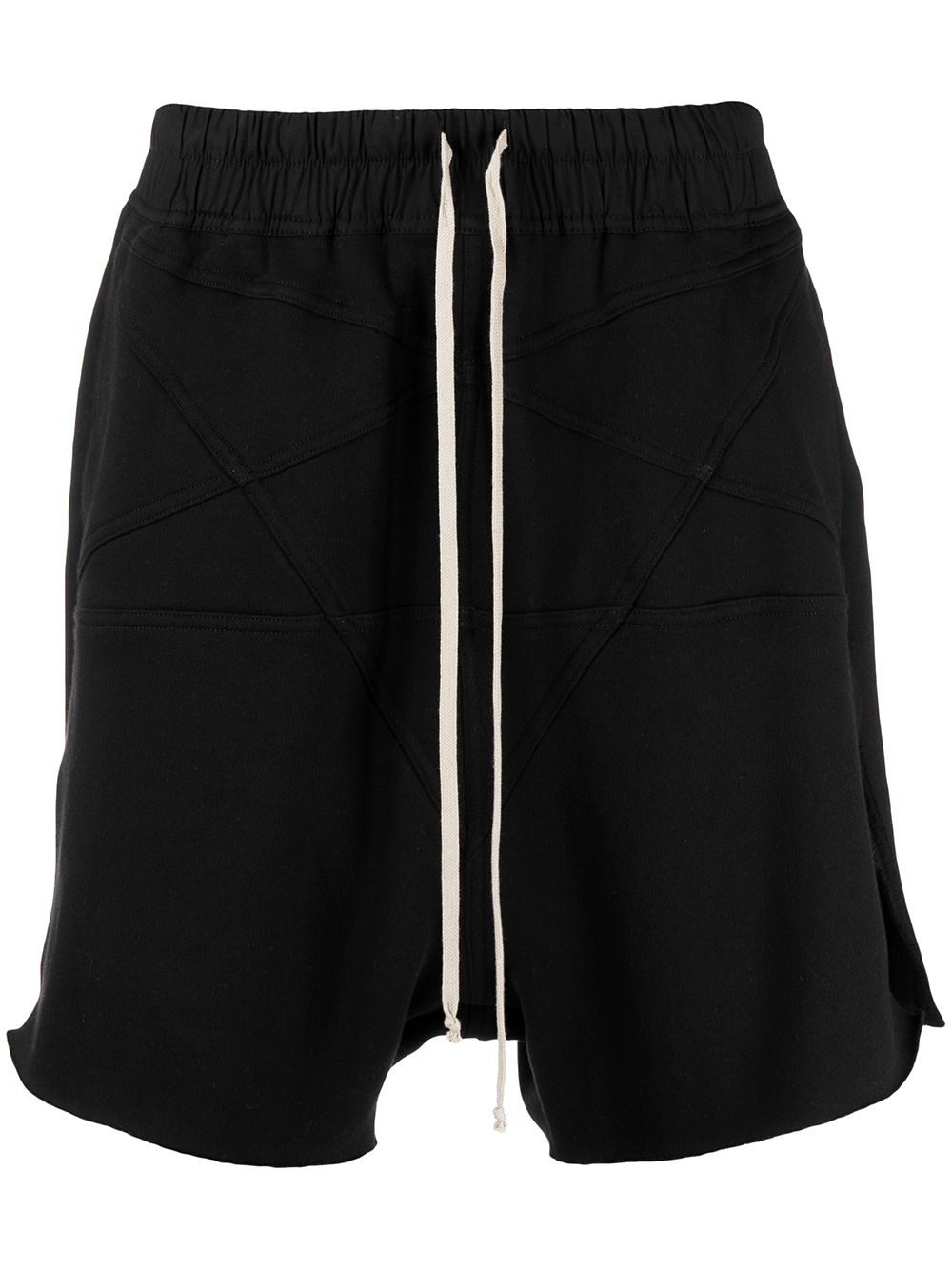 embroidered drawstring shorts - 1