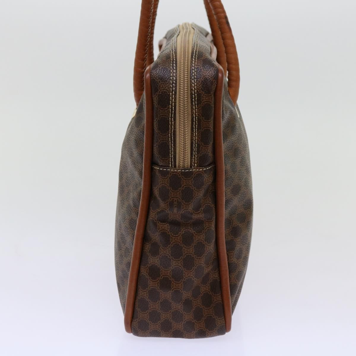 CELINE Macadam Canvas Shoulder Bag Pvc Brown - 3