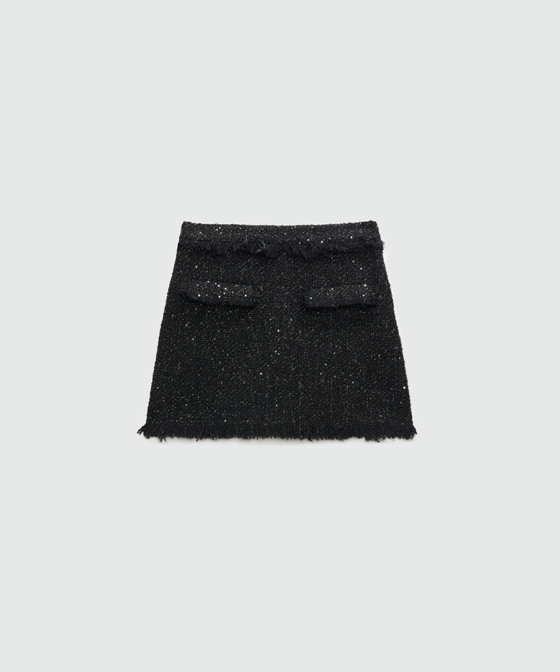 Lurex tweed miniskirt - 1