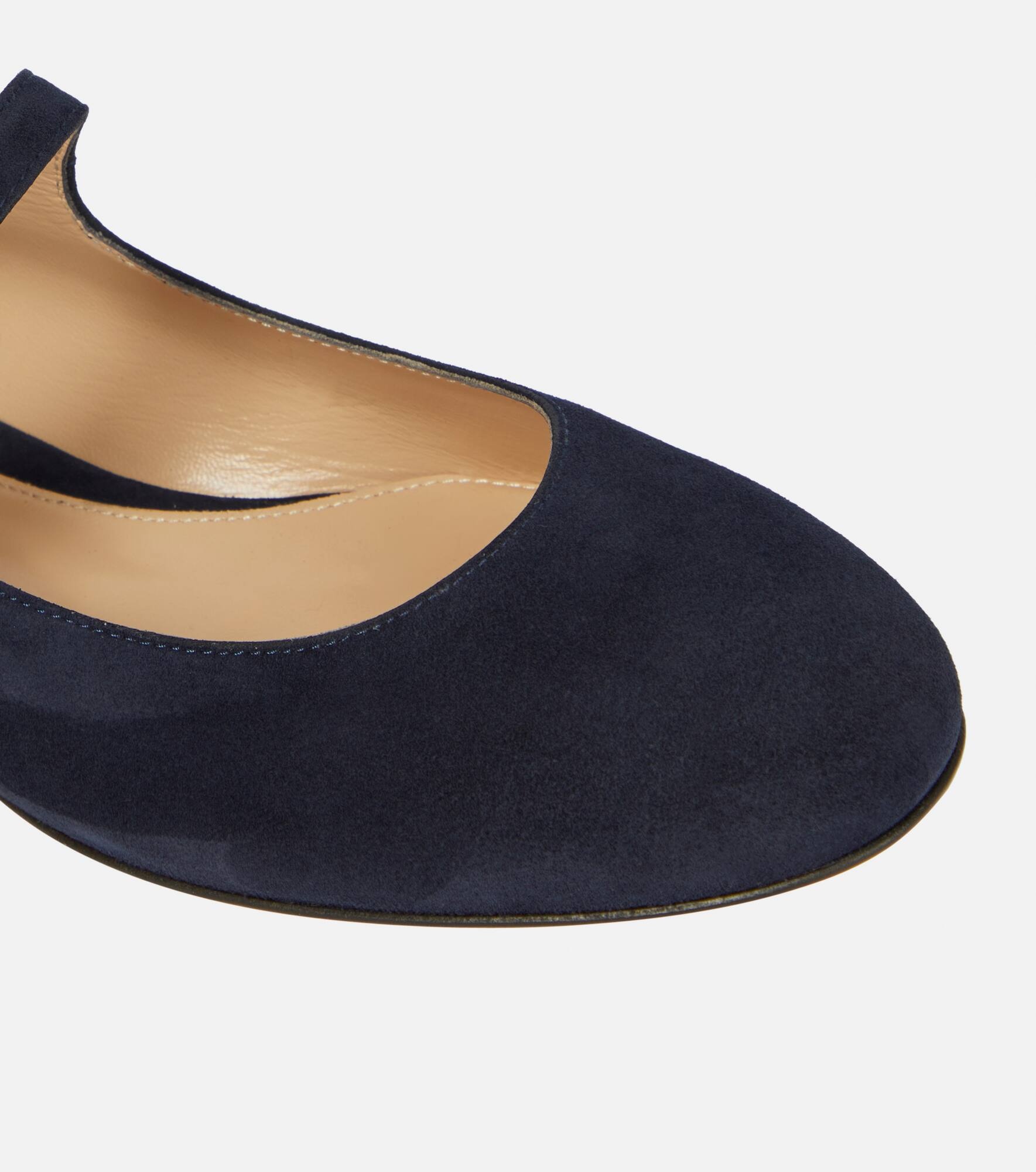 Mary Ribbon suede ballet flats - 6