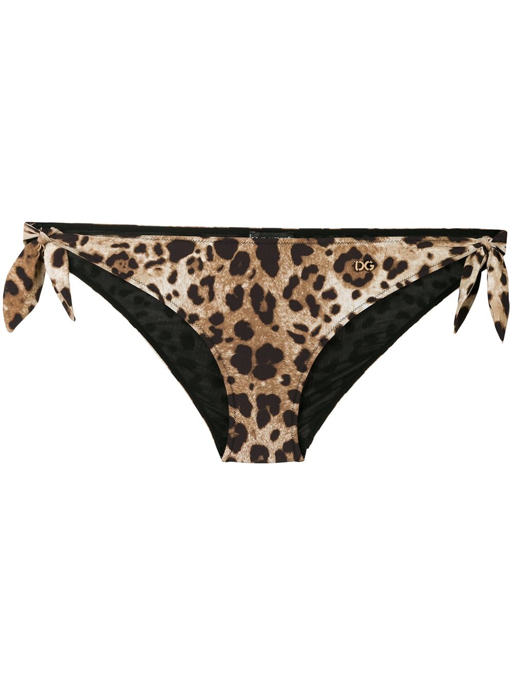 leopard-print bikini briefs - 1