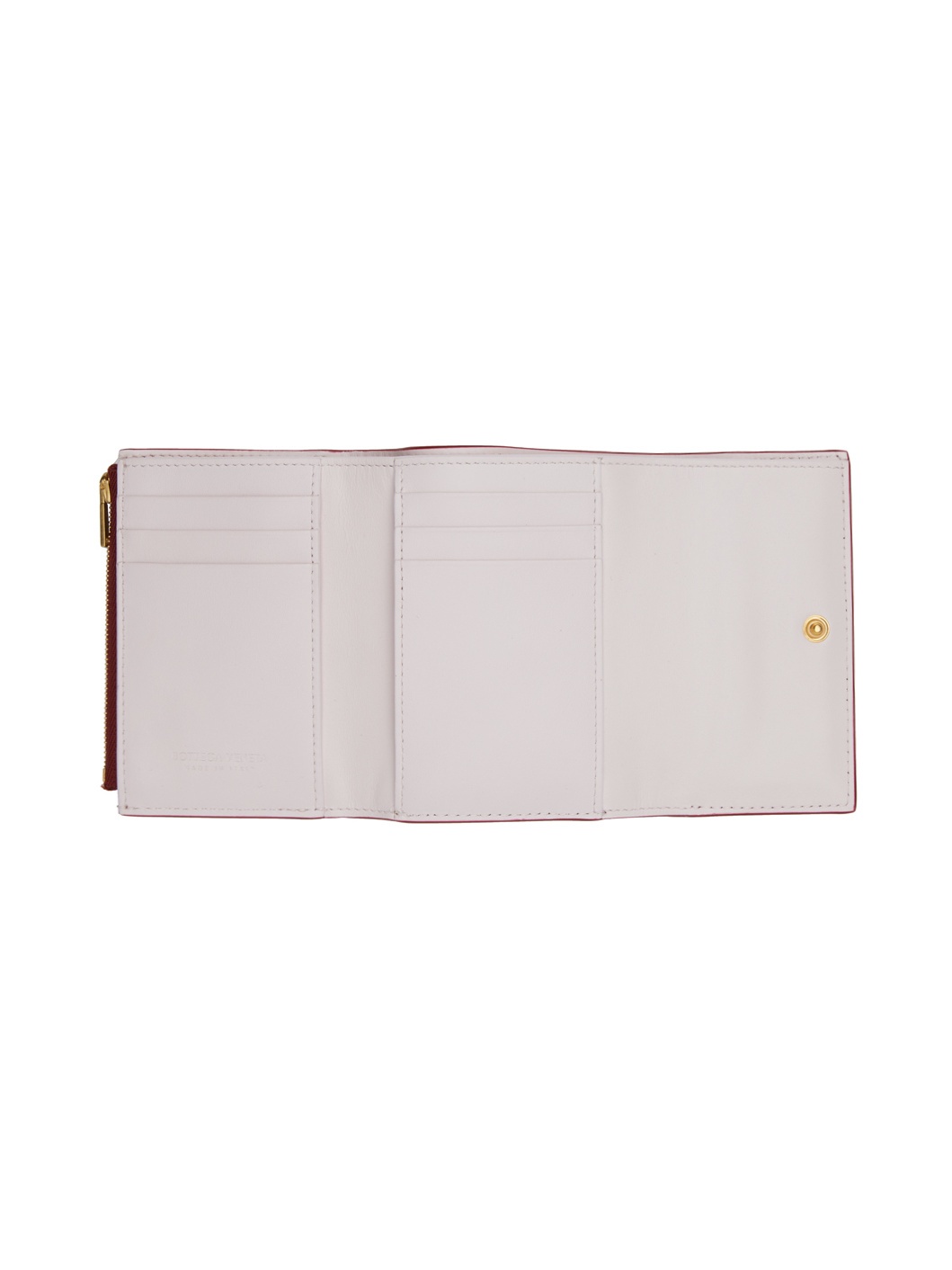 Red Cassette Tri-Fold Zip Wallet - 3