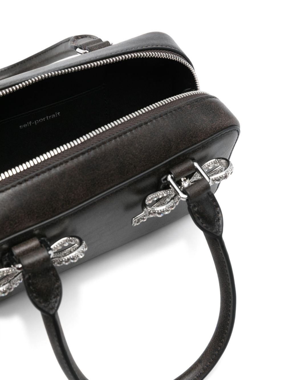 mini leather tote bag - 5
