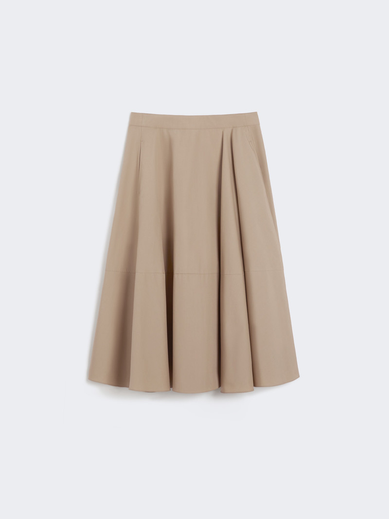 DESY Long cotton poplin skirt 1