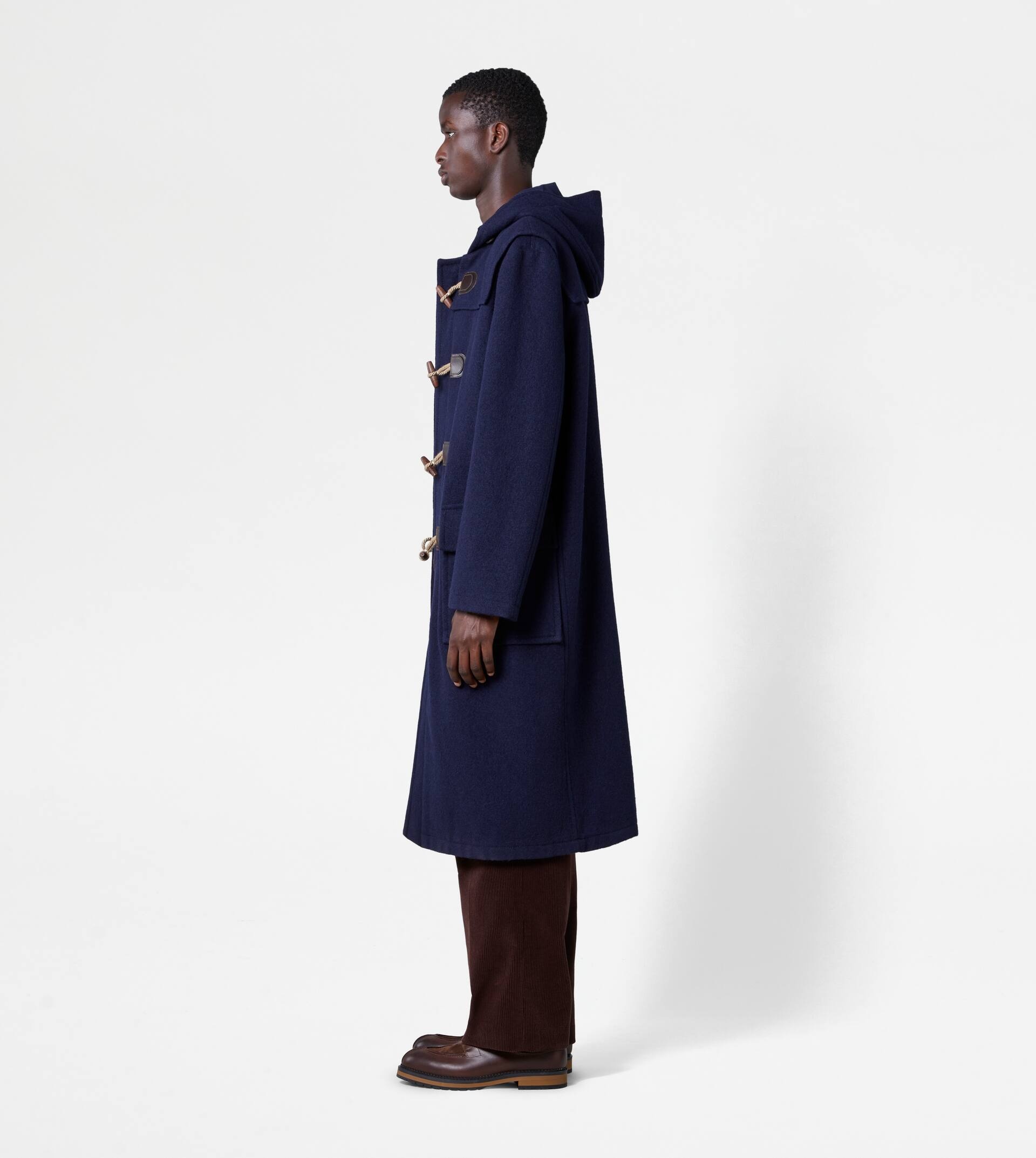 SHETLAND DUFFLE COAT - BLUE - 4