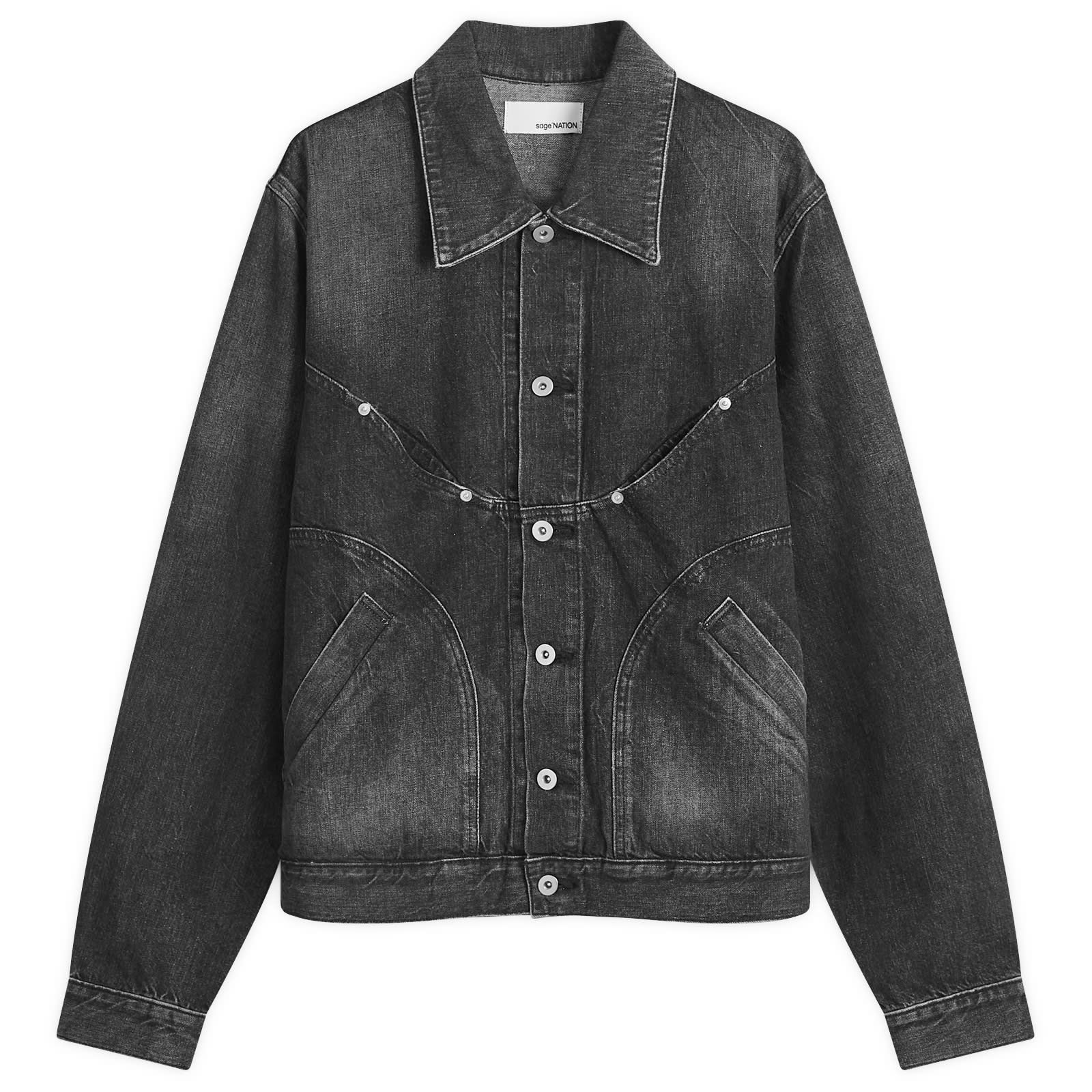 ジャケット・アウター SAGE NATION JIJI JACKET SAGE NATION Jiji Denim Jacket | Blue | FARFETCH CA