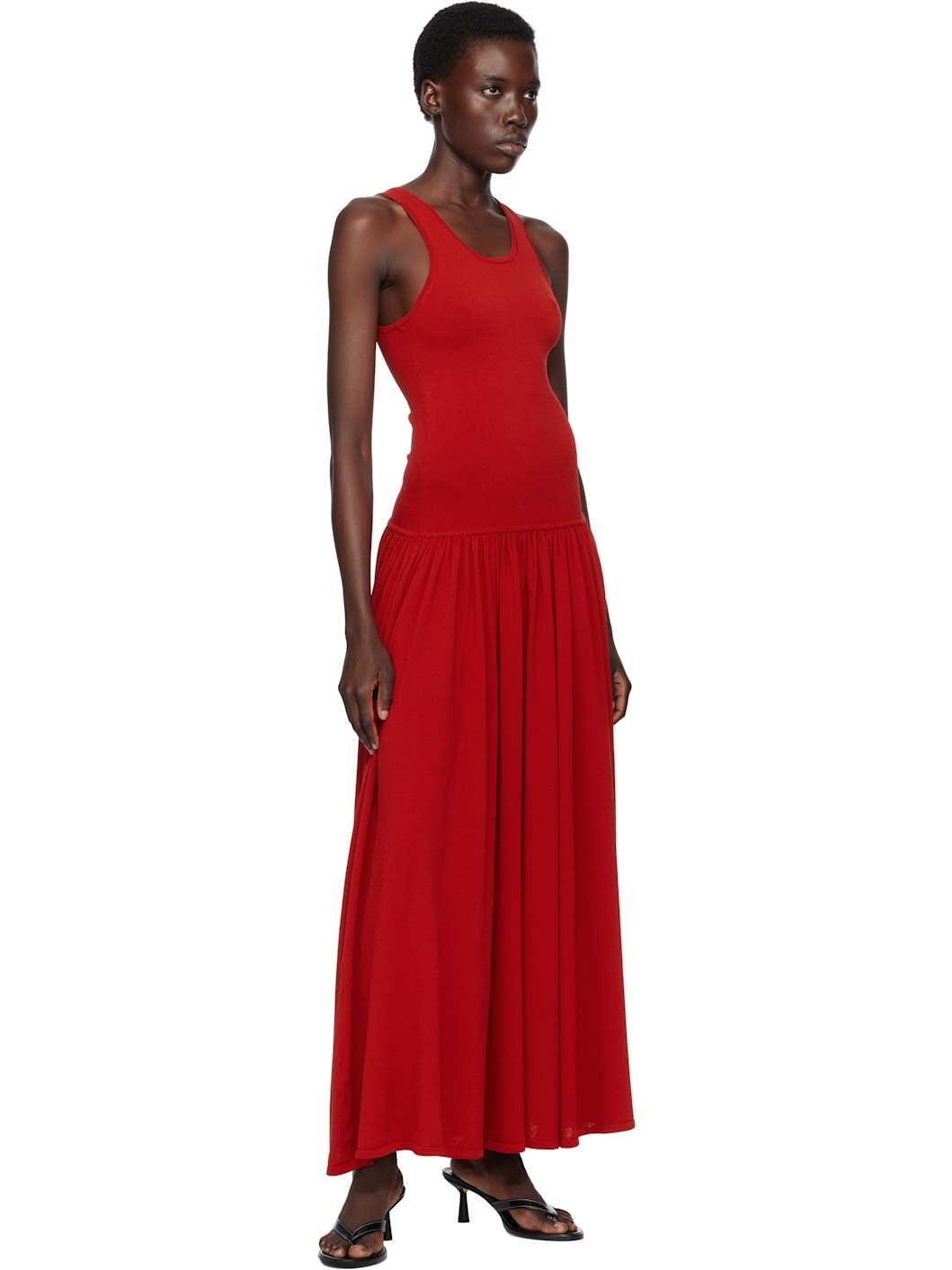 Red Jada Maxi Dress - 4