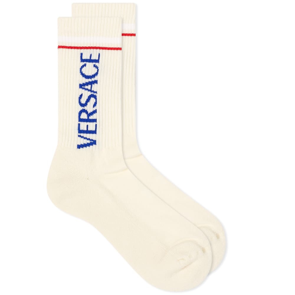 Versace Logo Sport Sock - 1