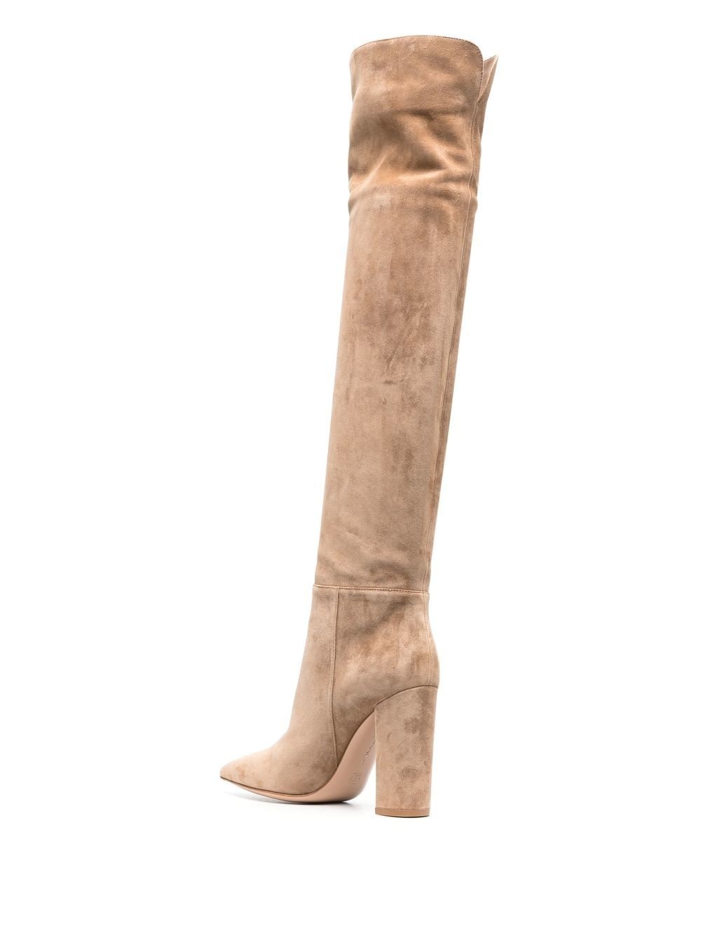105mm pointed suede boots - 3