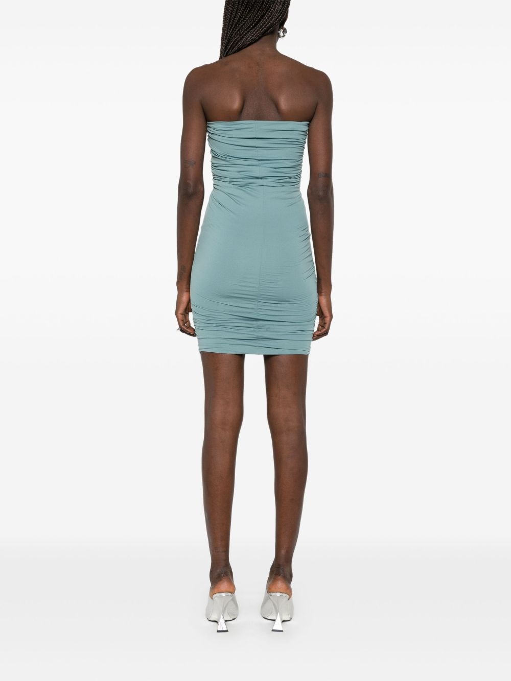 prong-detail jersey mini dress - 4