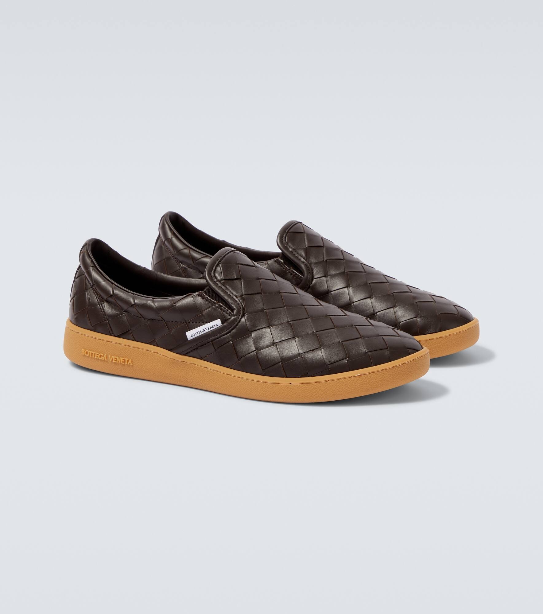 Sawyer leather slip-on sneakers - 5