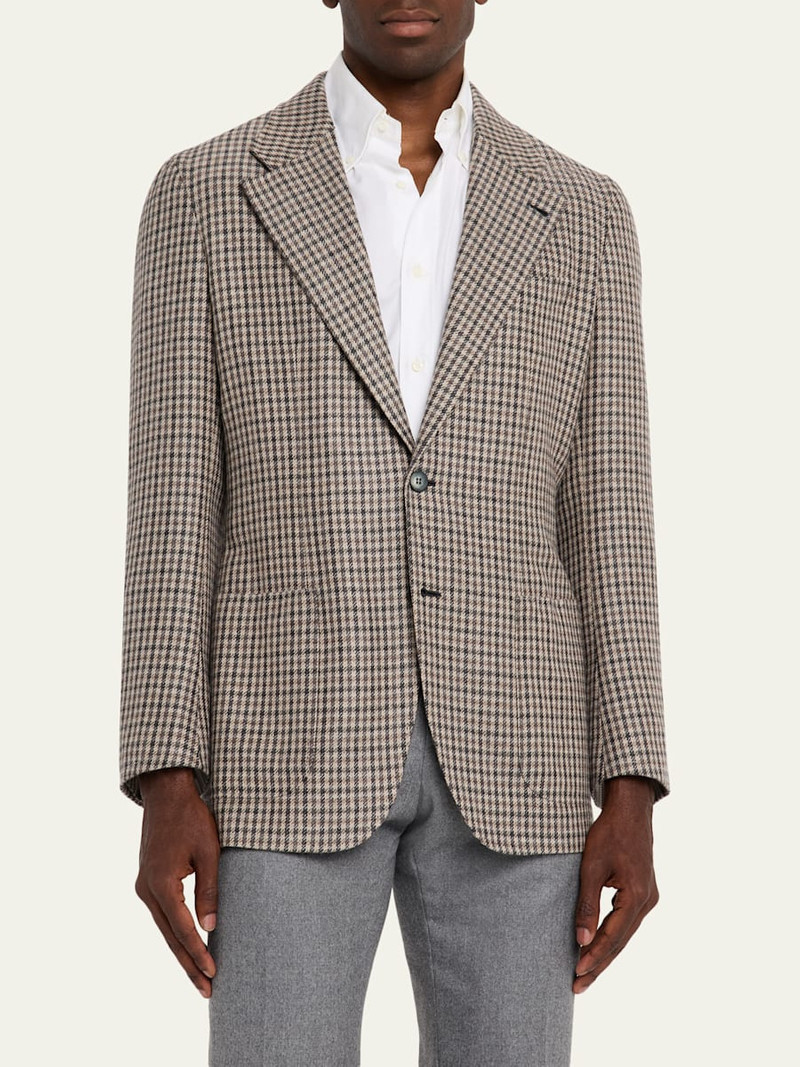 Men's Brera Cashmere District Check Sport Coat 4