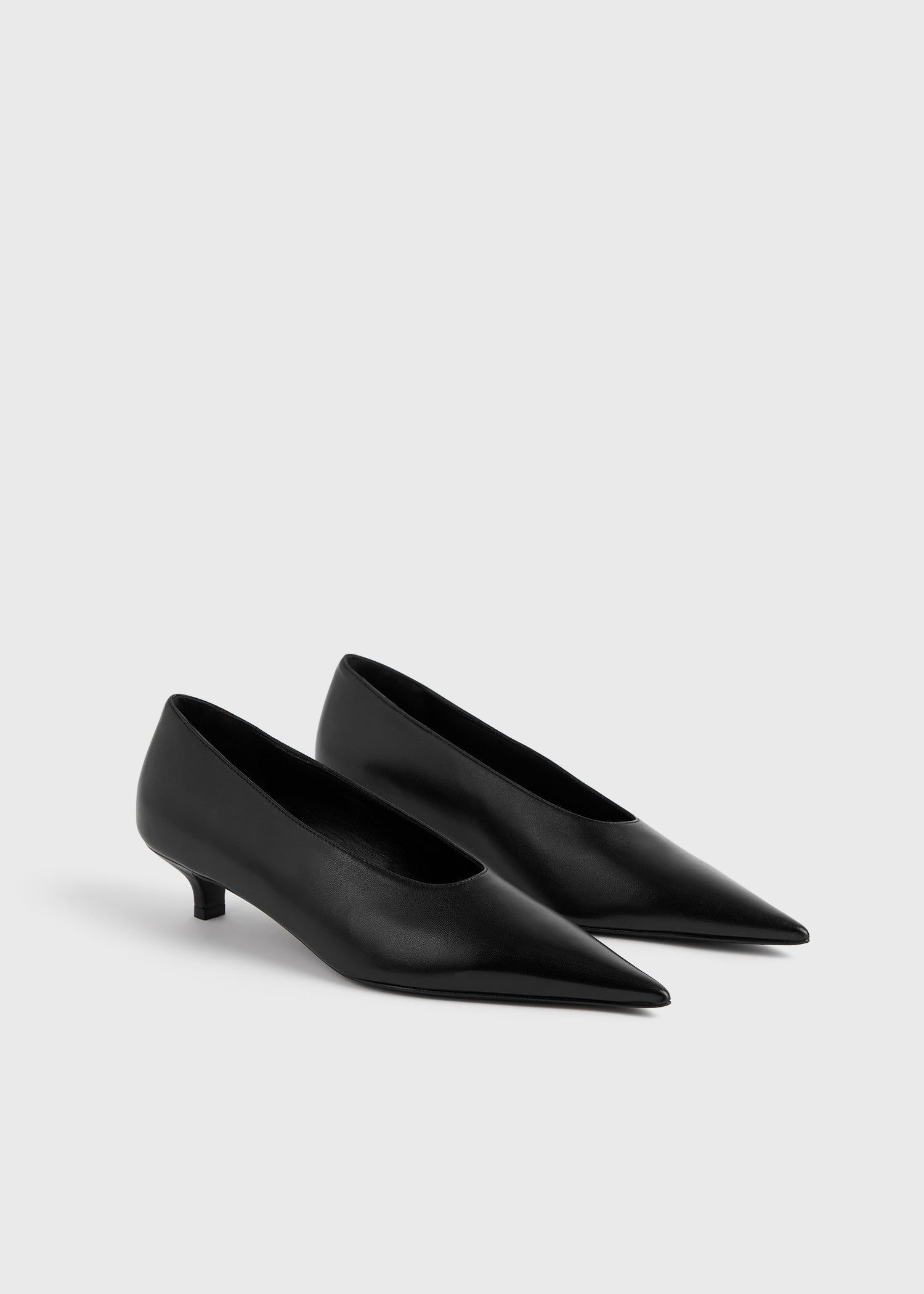 Sharp nappa kitten pumps black - 7