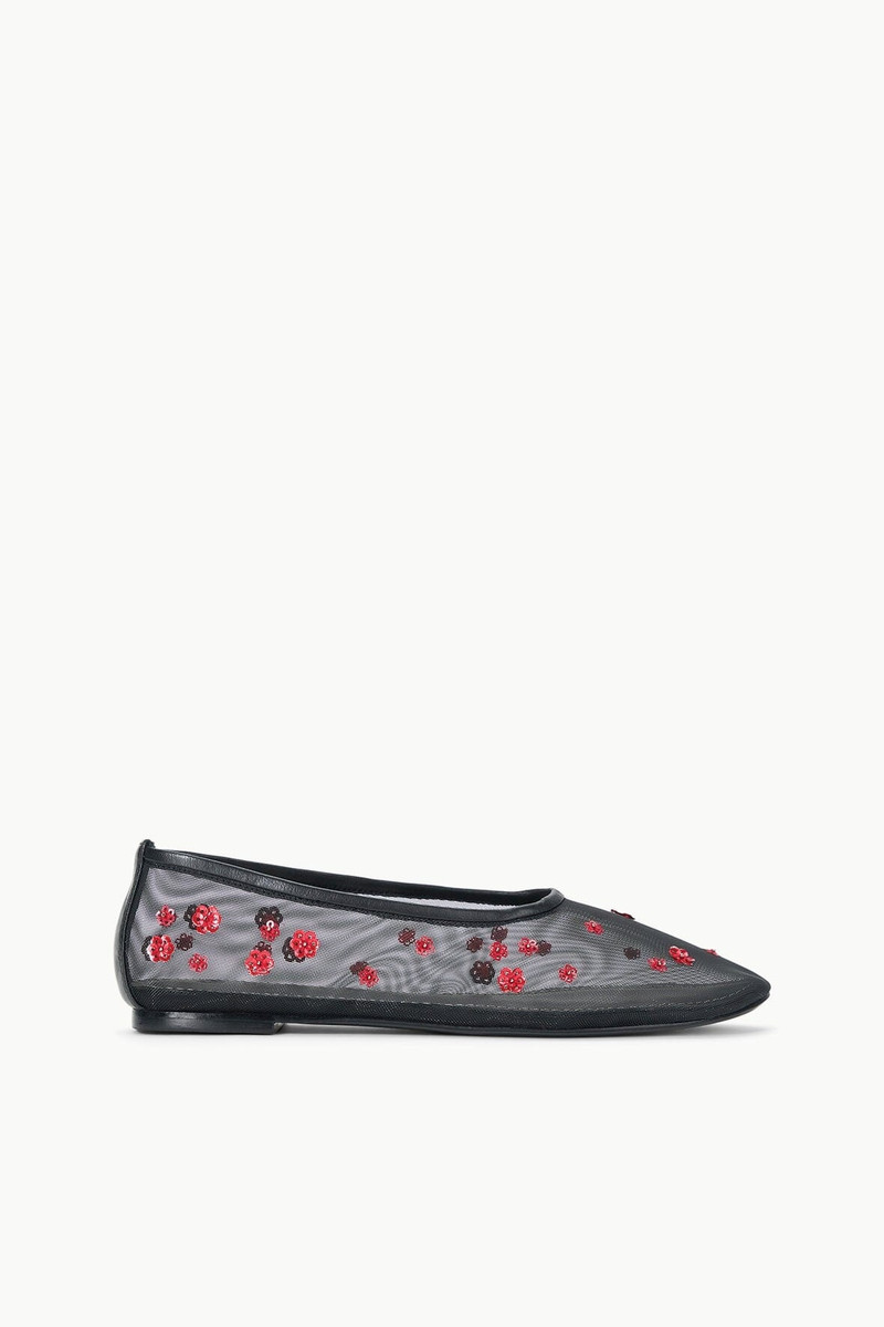 STAUD ALBA BALLET FLAT POPPY 1