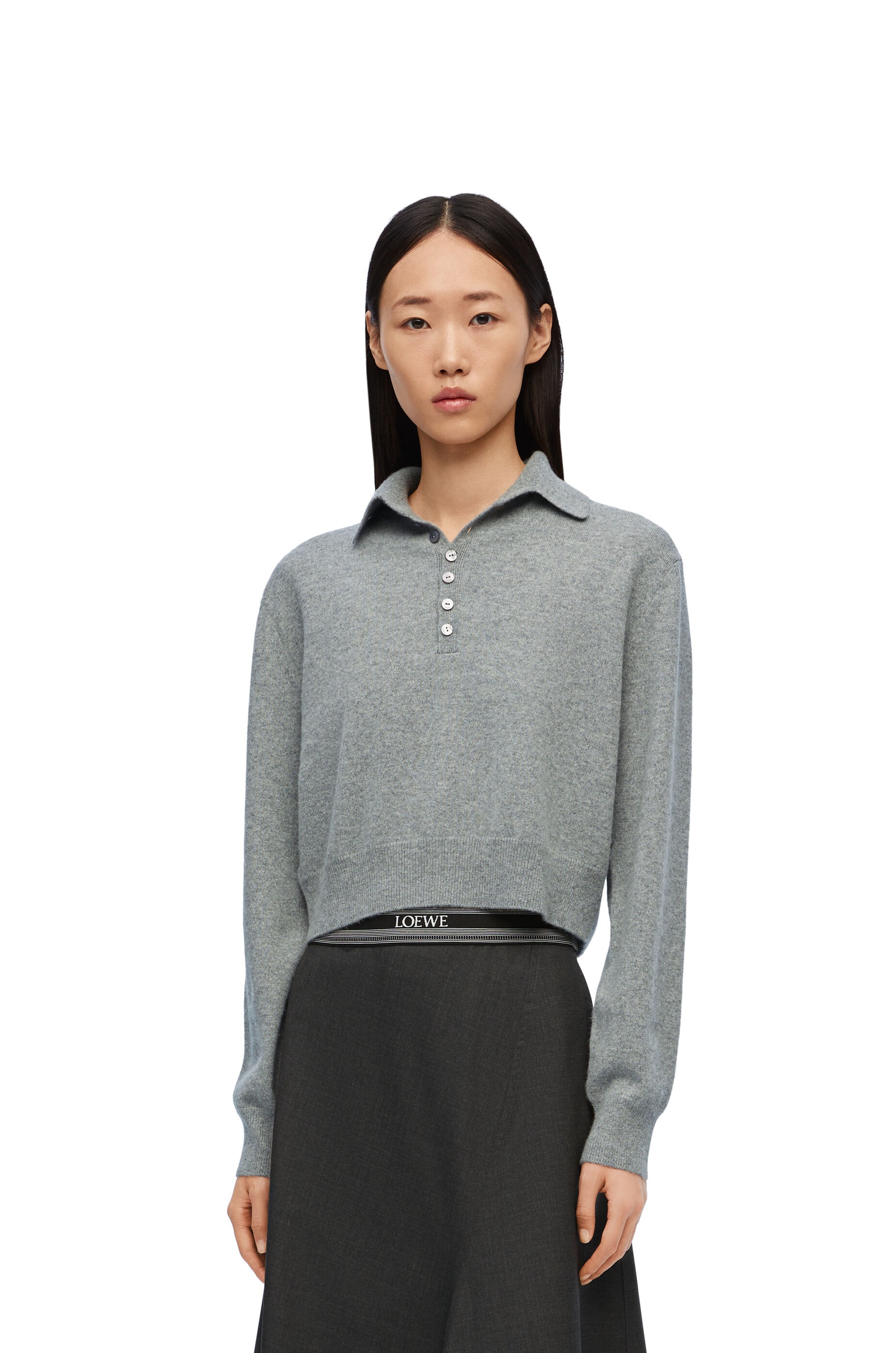 Polo sweater in cashmere - 3