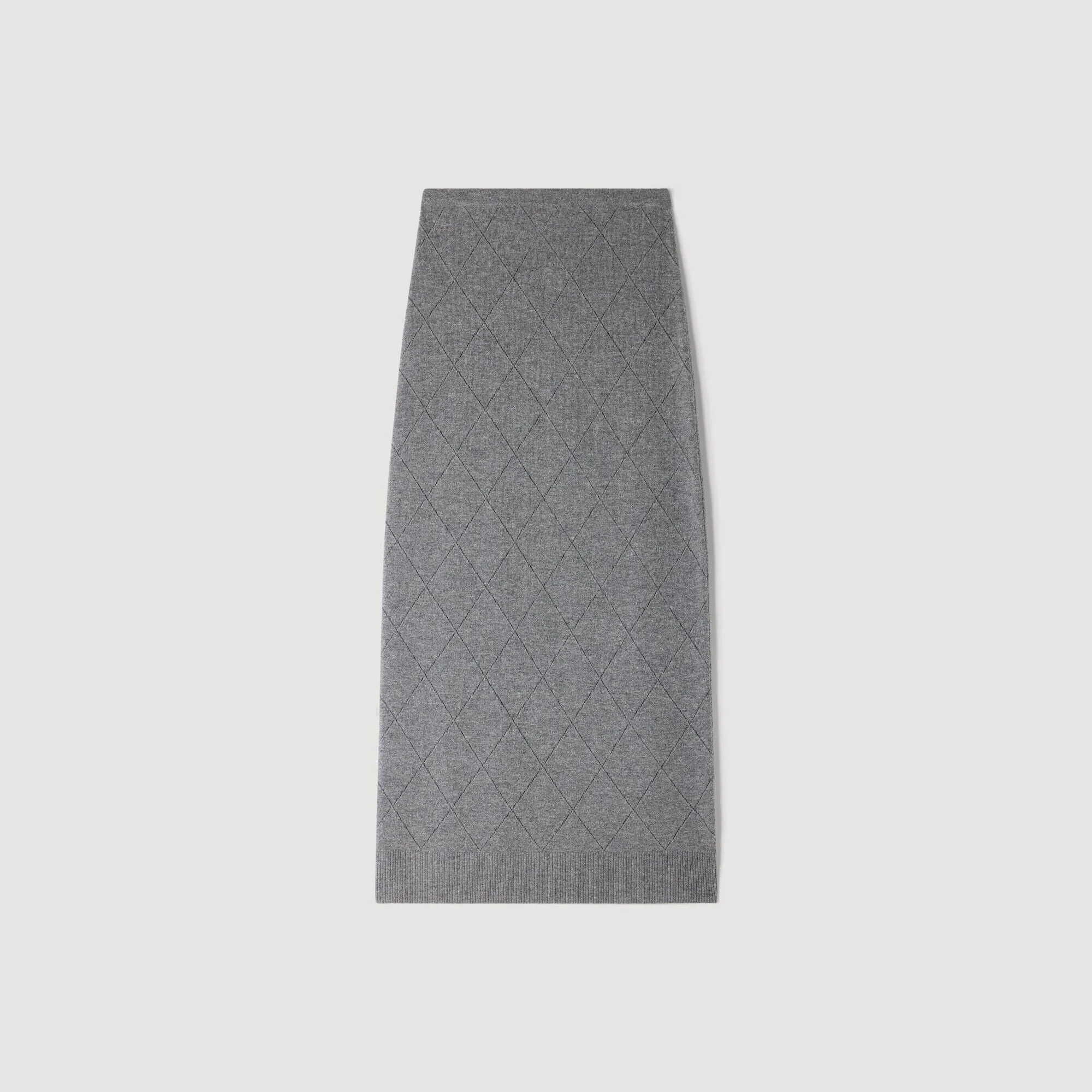POINTELLE KNIT MAXI SKIRT - 1