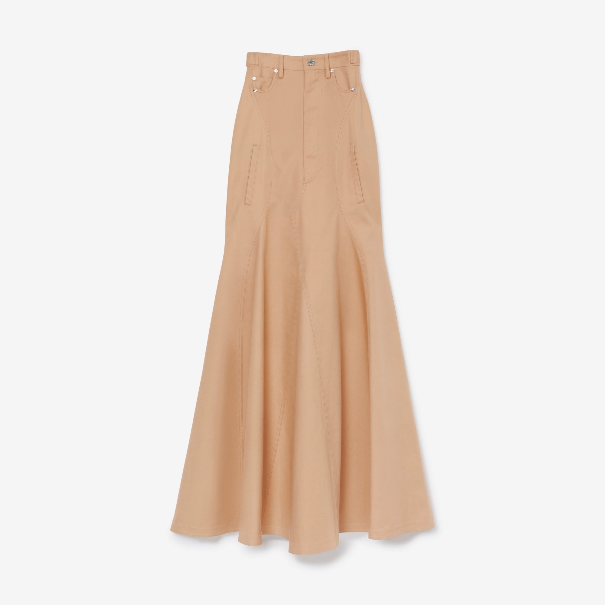 Cotton Gabardine Floor-length Skirt - 1