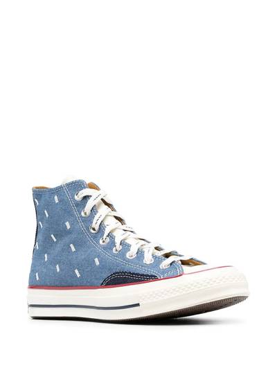 Converse printed lace-up trainers outlook