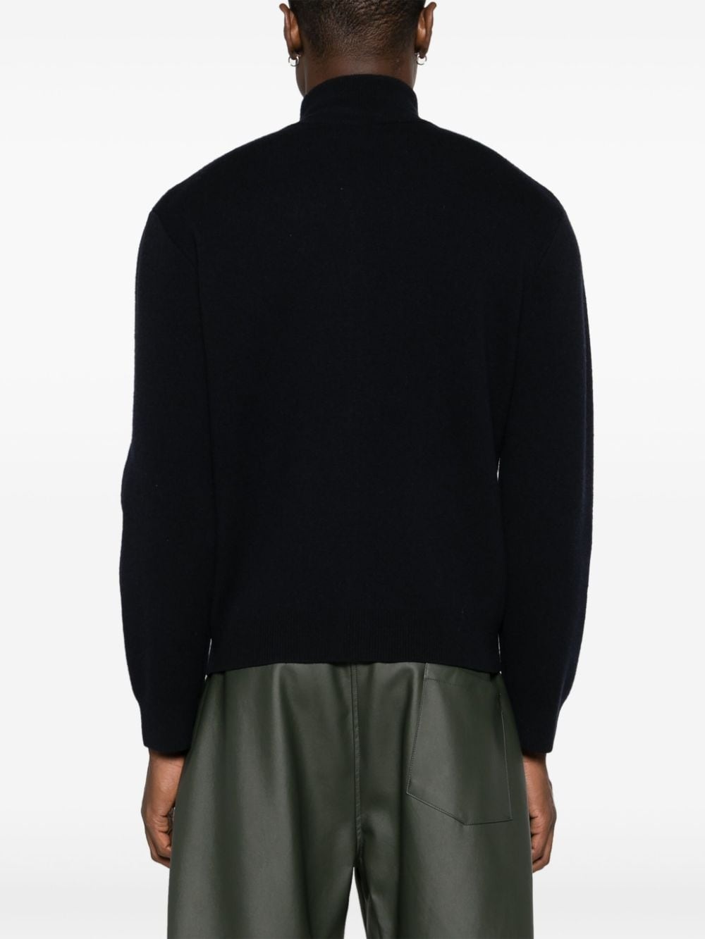 Poval zip-up wool cardigan - 4