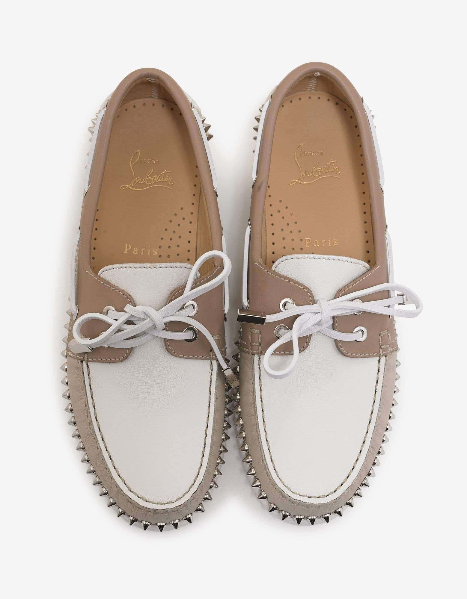 Christian Louboutin Steckel Colombe Beige Boat Shoes - 3