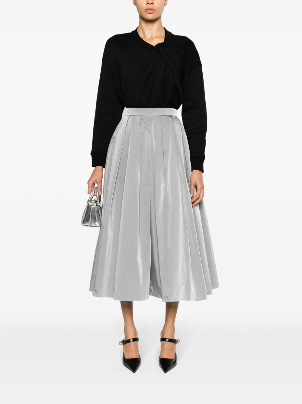 knot-embellished cotton sweatshirt - 2