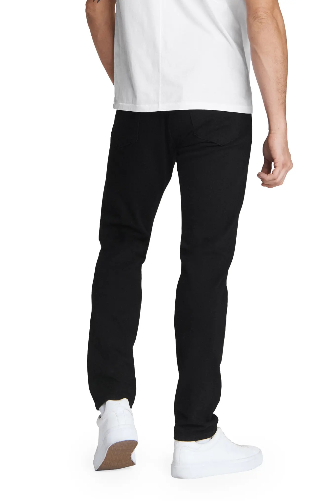 rag & bone Fit 2 Authentic Stretch Slim Jeans in Black at Nordstrom - 2