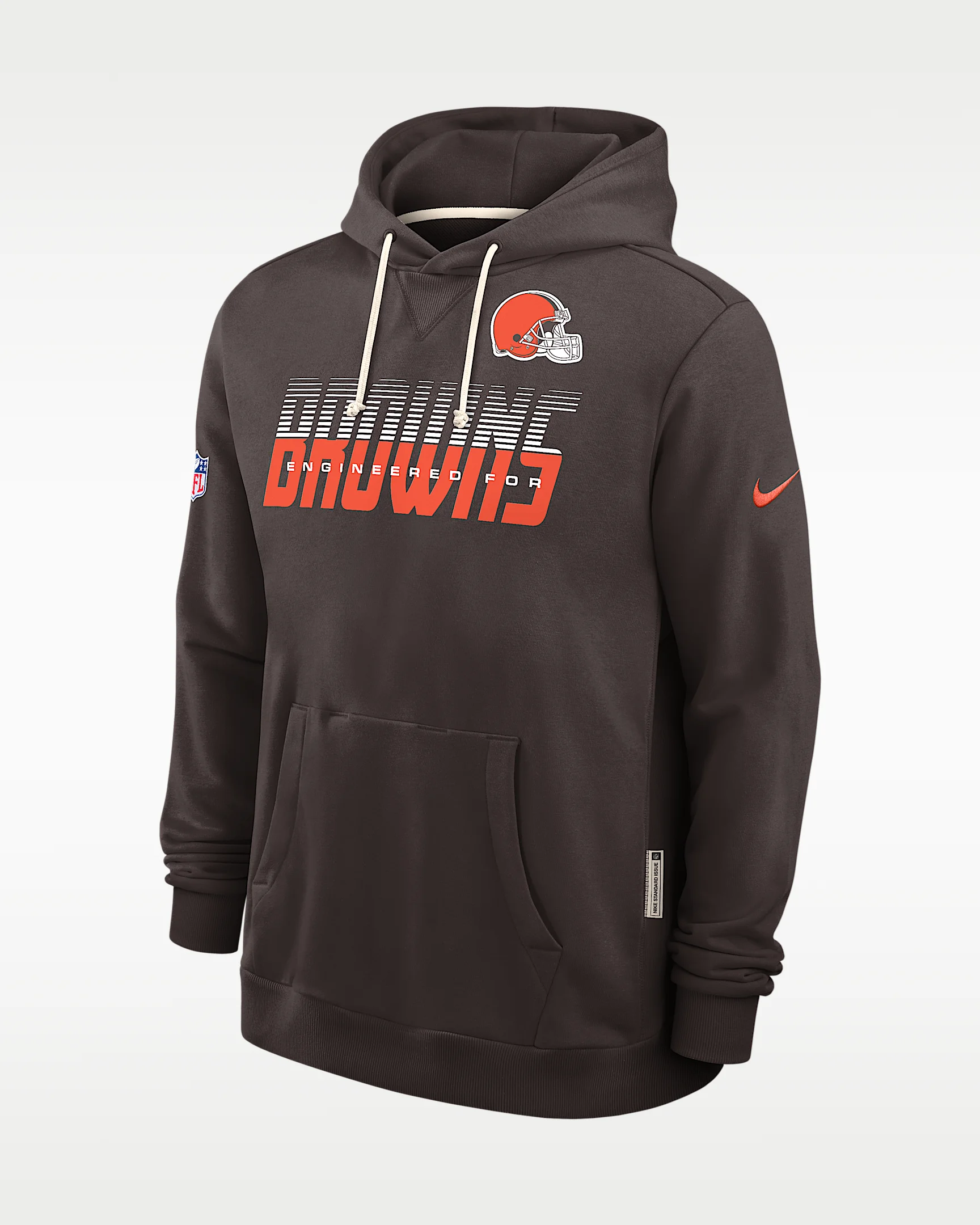 Cleveland Browns Sideline Standard Issue Men's Nike Dri-FIT NFL Pullover Hoodie - 1