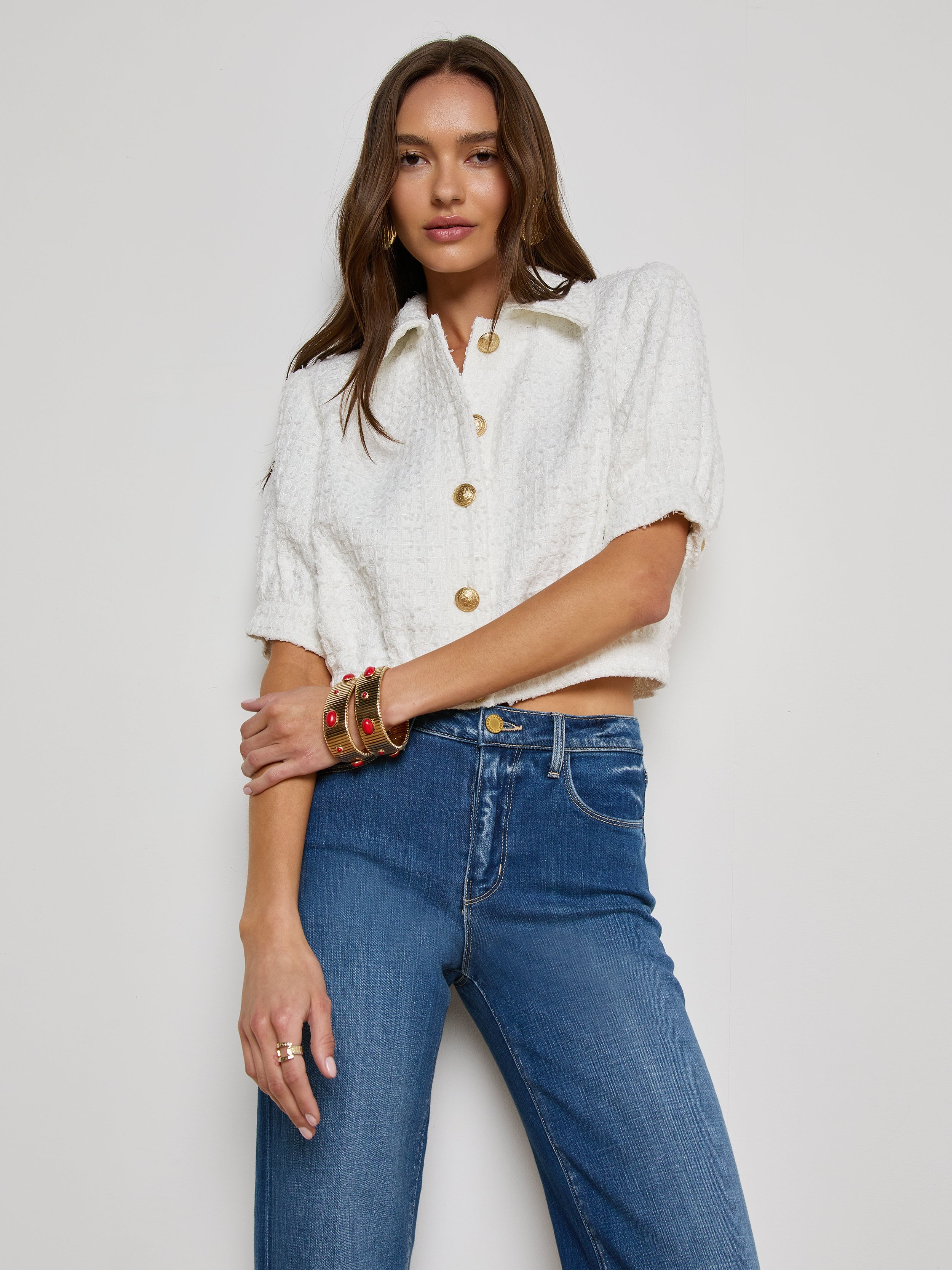 Cove Cropped Tweed Jacket - 6