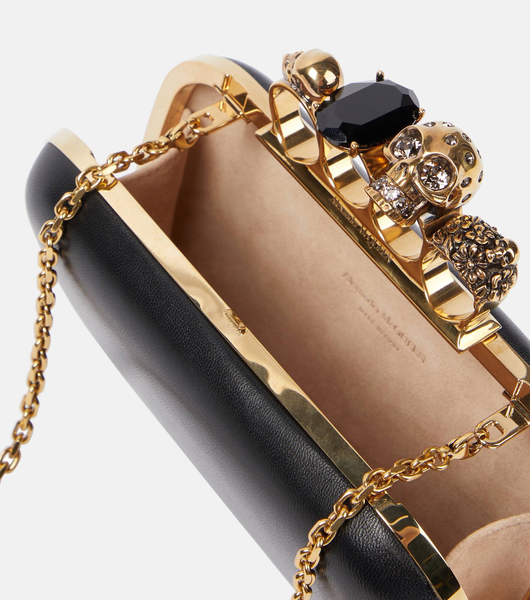 Knuckle leather clutch - 3