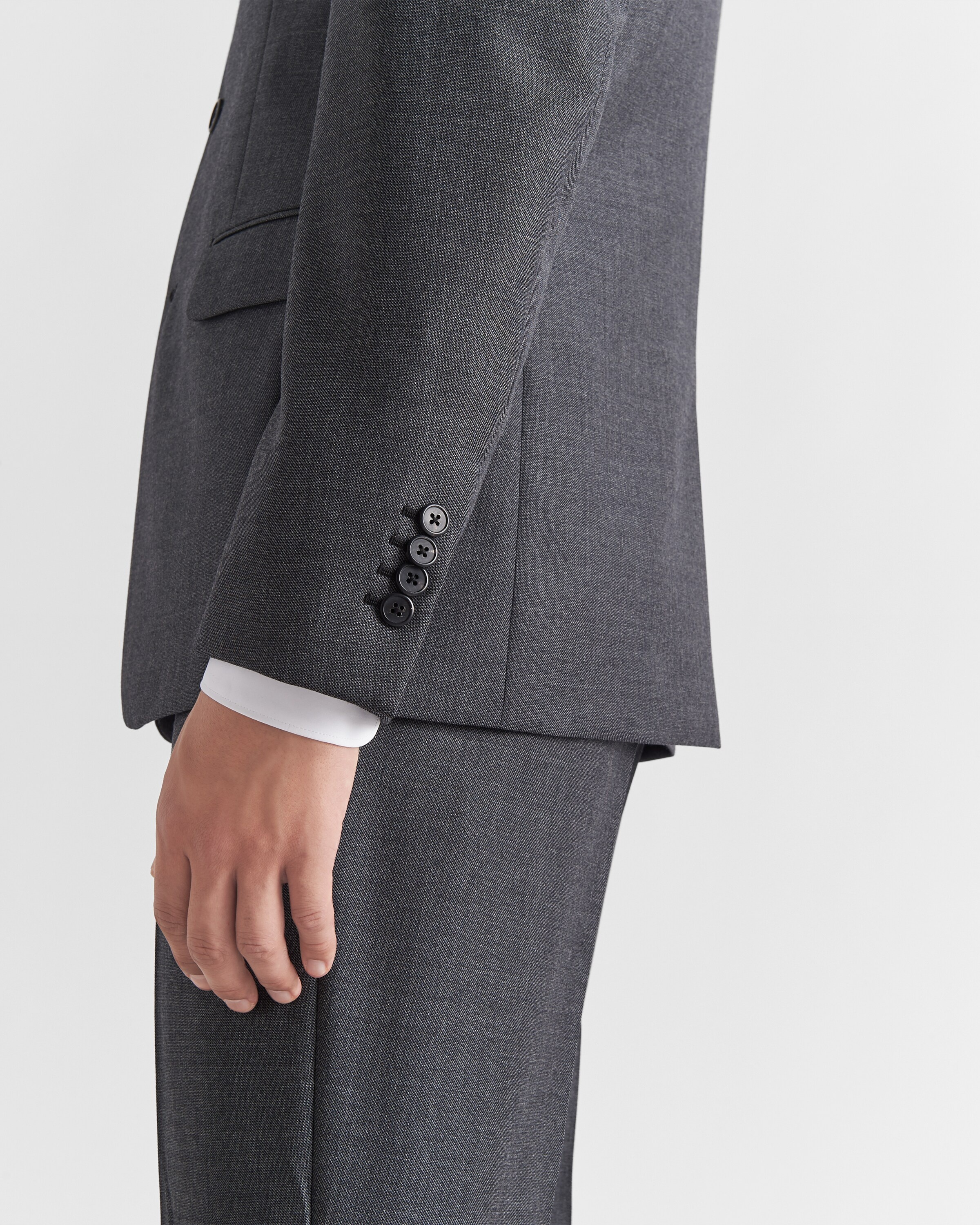 Single-breasted wool suit - 3
