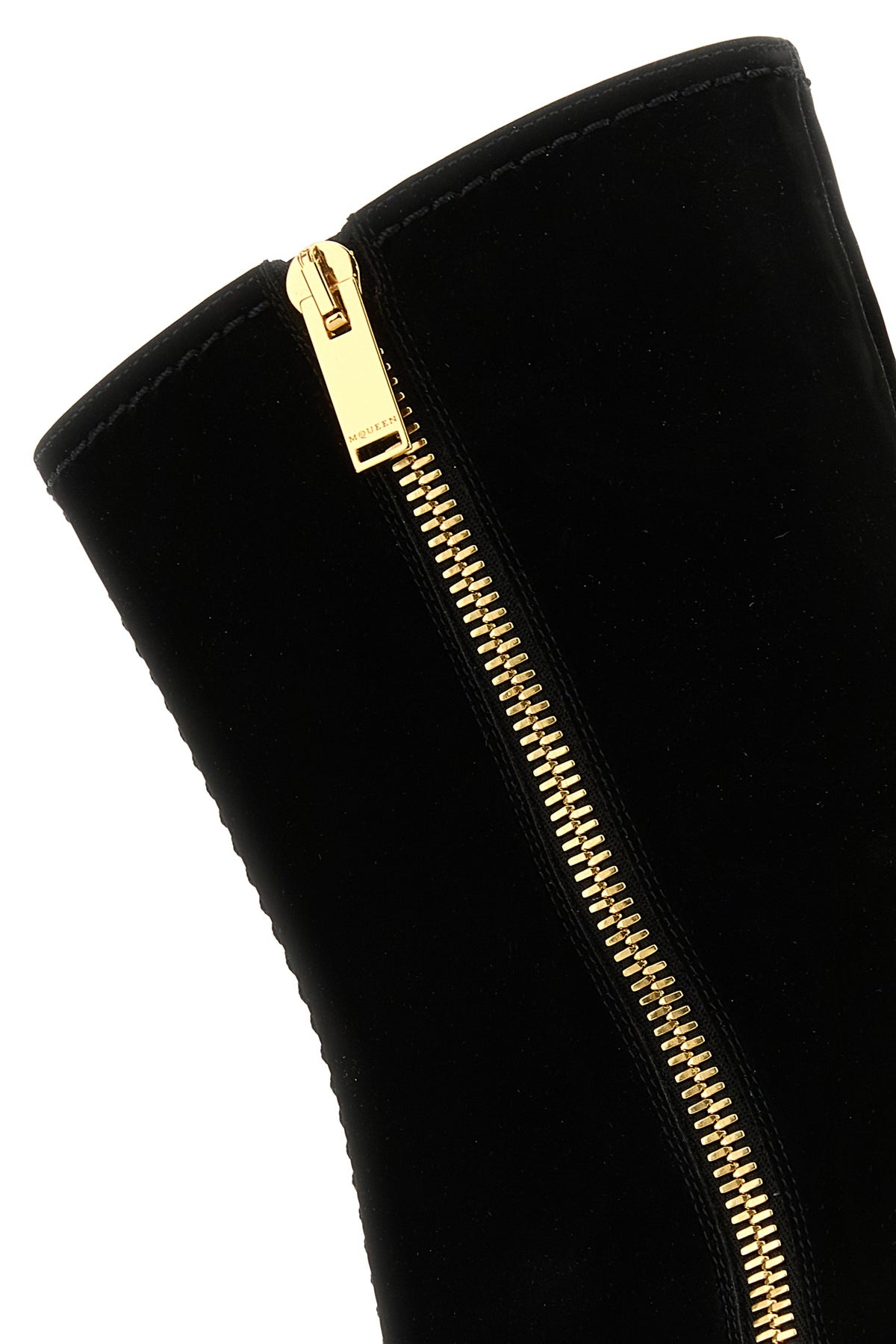 Black fabric ankle boots - 4