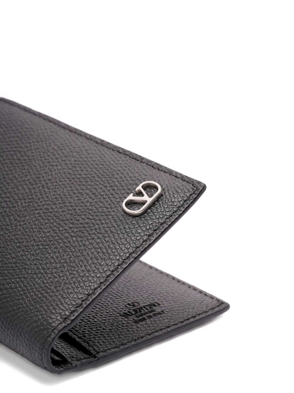 logo-plaque leather cardholder - 3