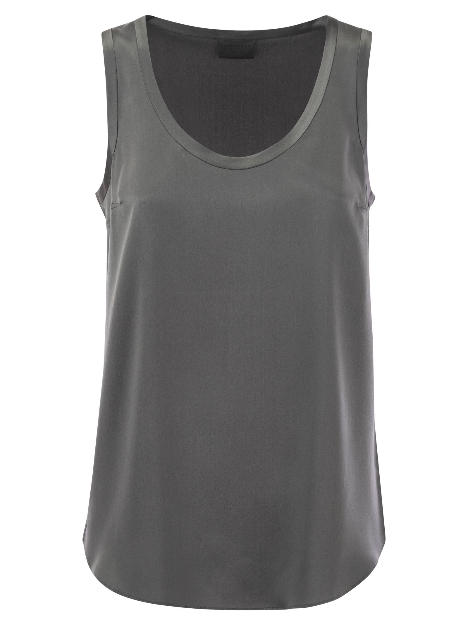 Brunello Cucinelli Women Stretch Silk Satin Top - 1