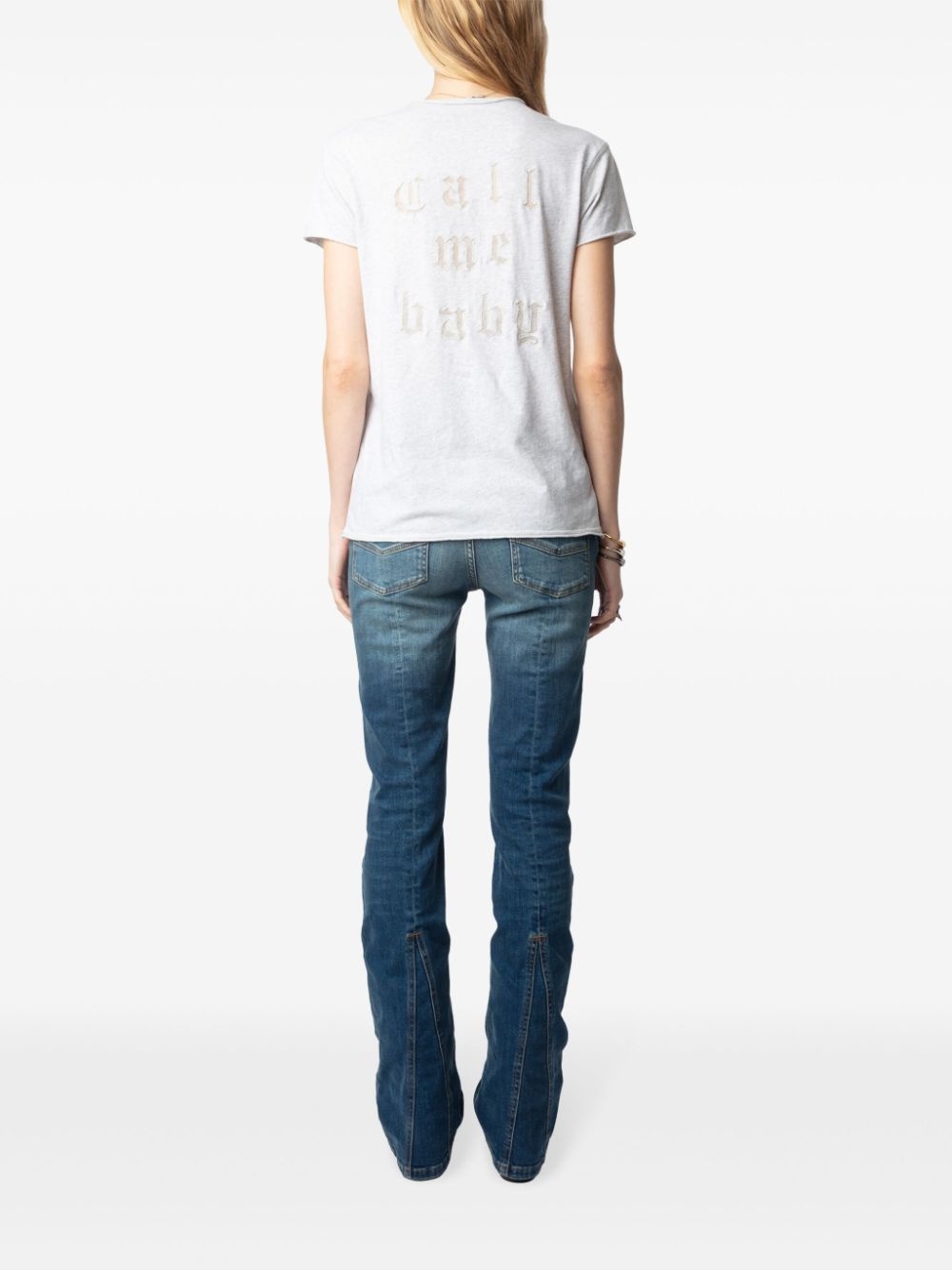 slogan-detail T-shirt - 3