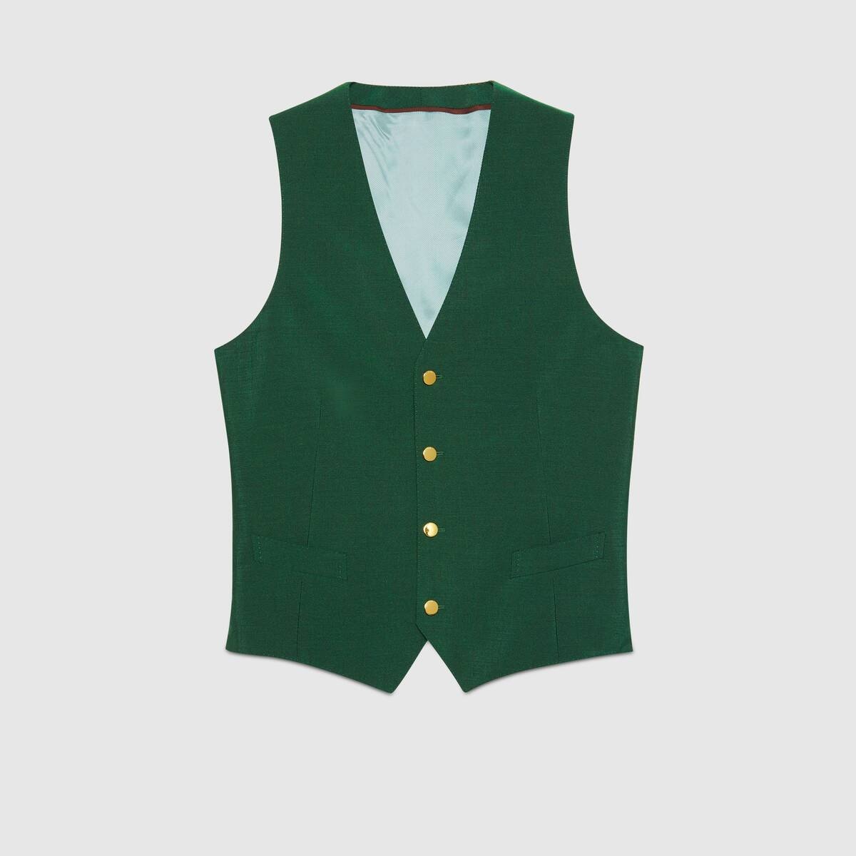 Wool mohair formal vest - 1