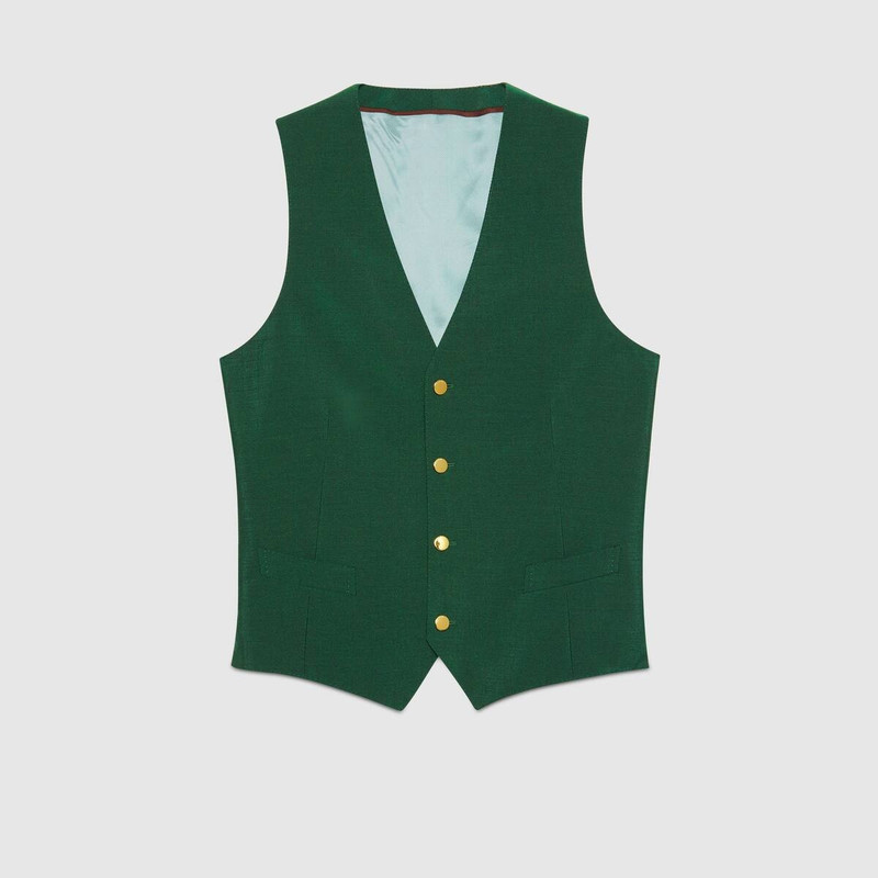 Wool mohair formal vest 1