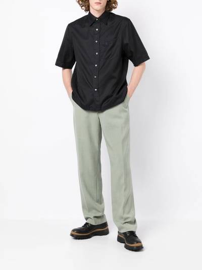 Lanvin monogram-pattern short-sleeved shirt outlook