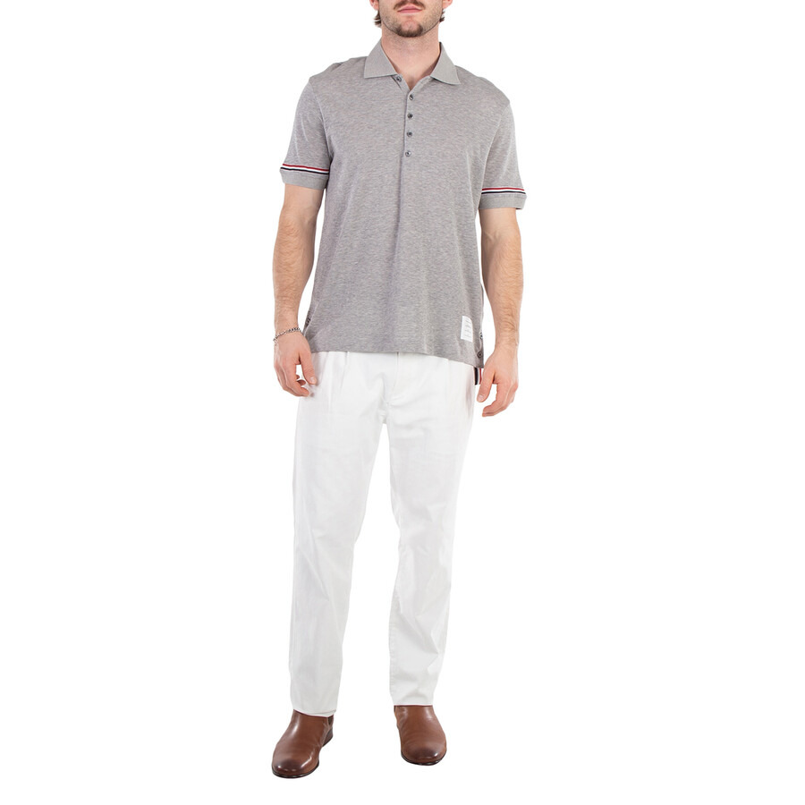Thom Browne Short Sleeve Cotton Polo Shirt - 6