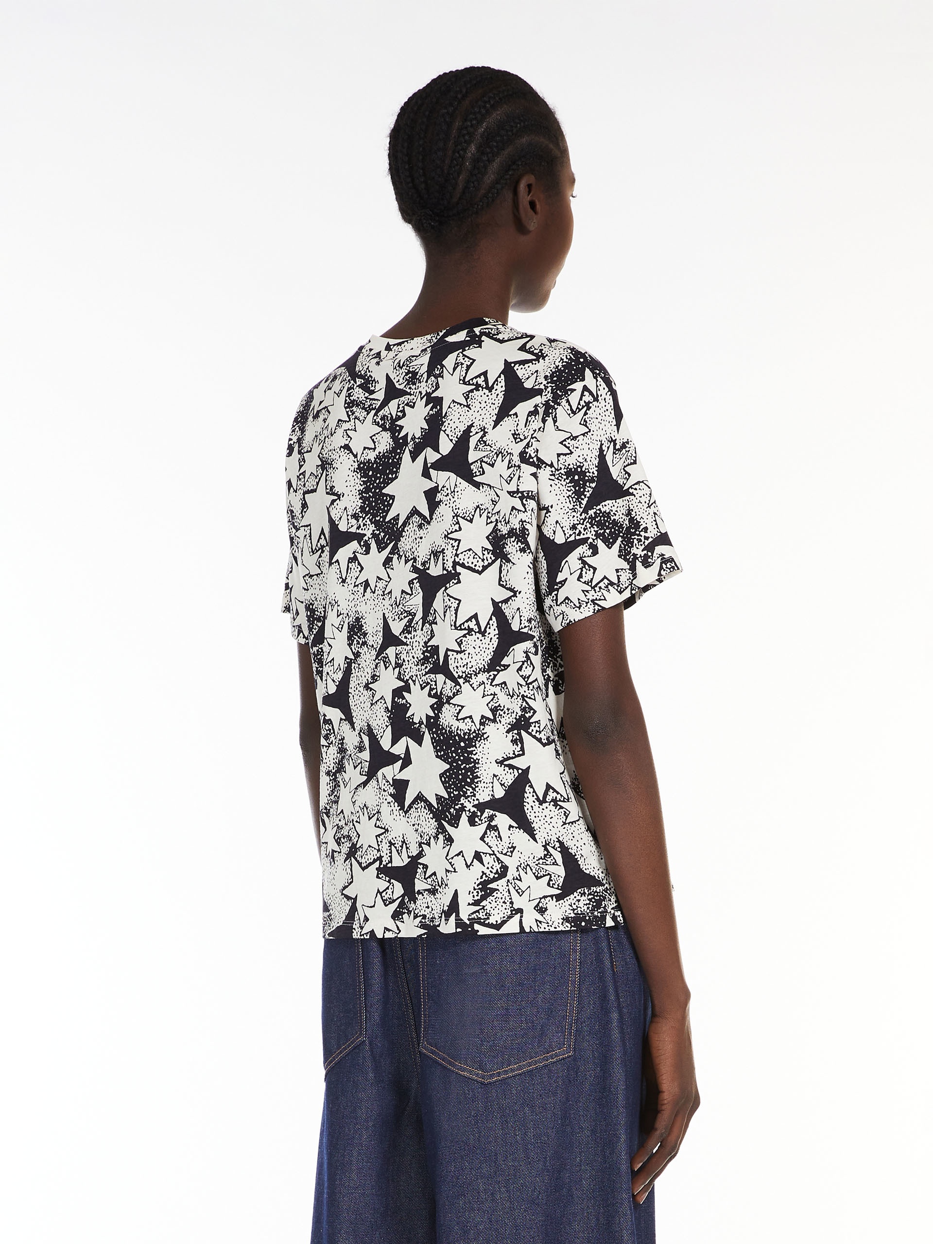RADIO Print and embroidery-adorned cotton T-shirt - 4