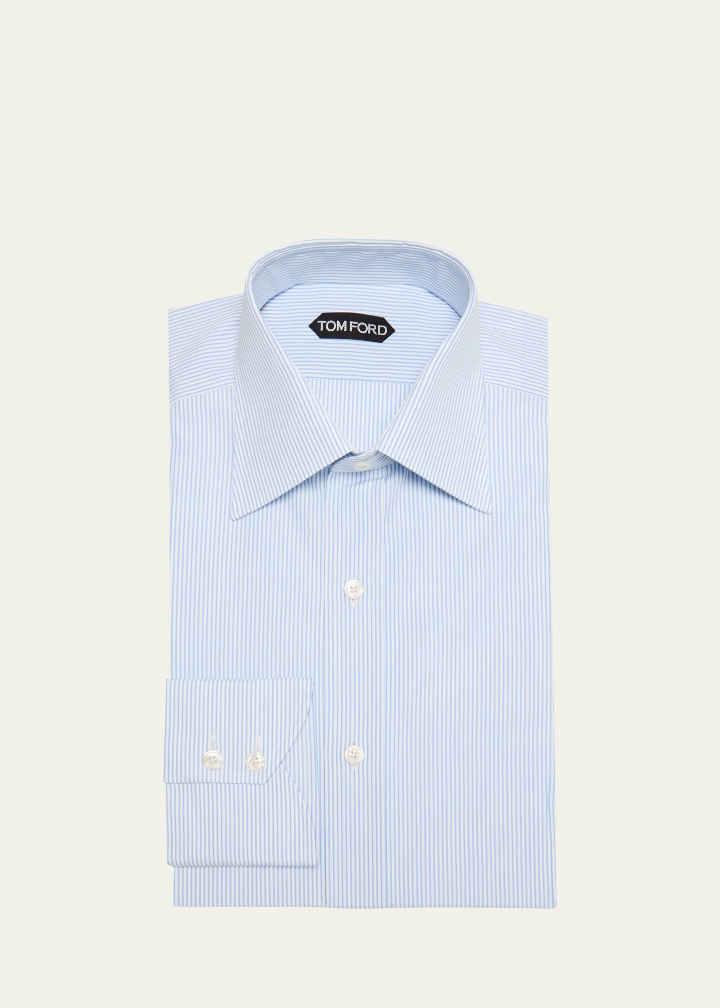 Men's Cotton Pinstripe Dress Shirt - 1