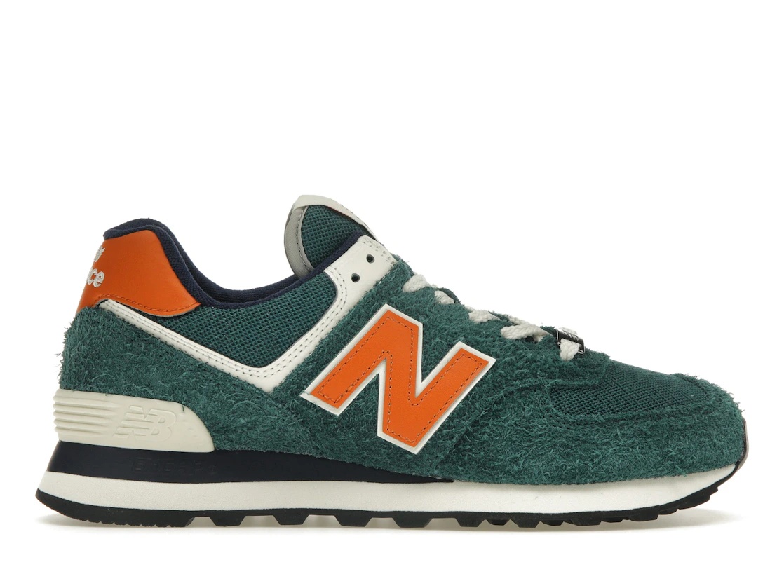 New Balance 574 Aqua Green Orange - 1