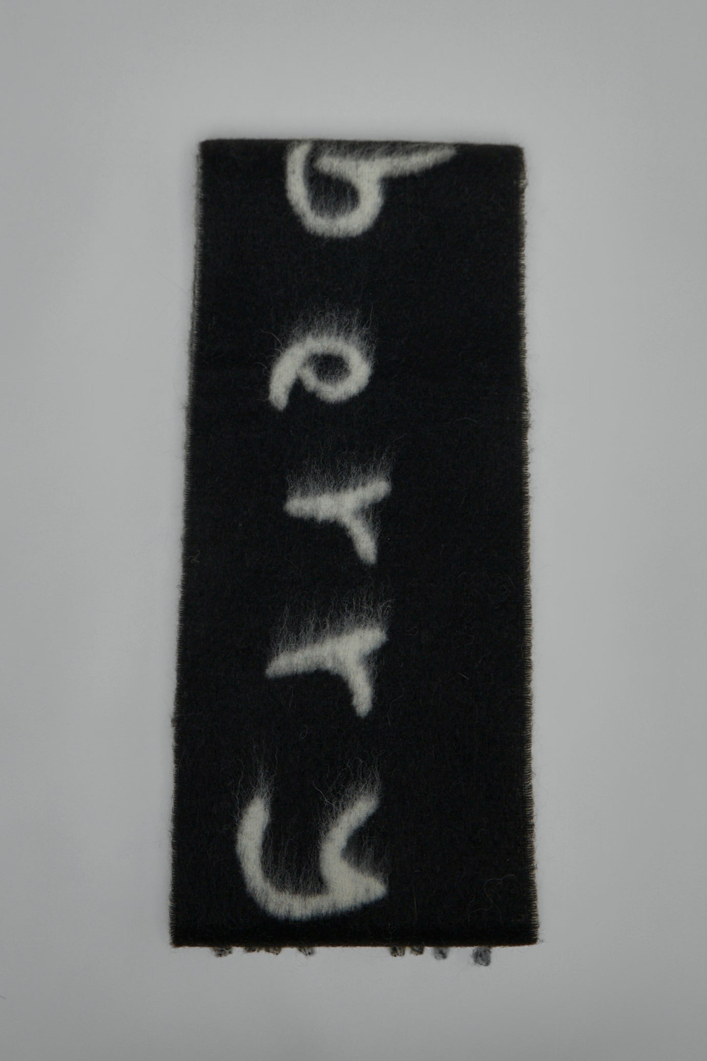 Reversible Logo Alpaca Wool Blend Scarf - 3