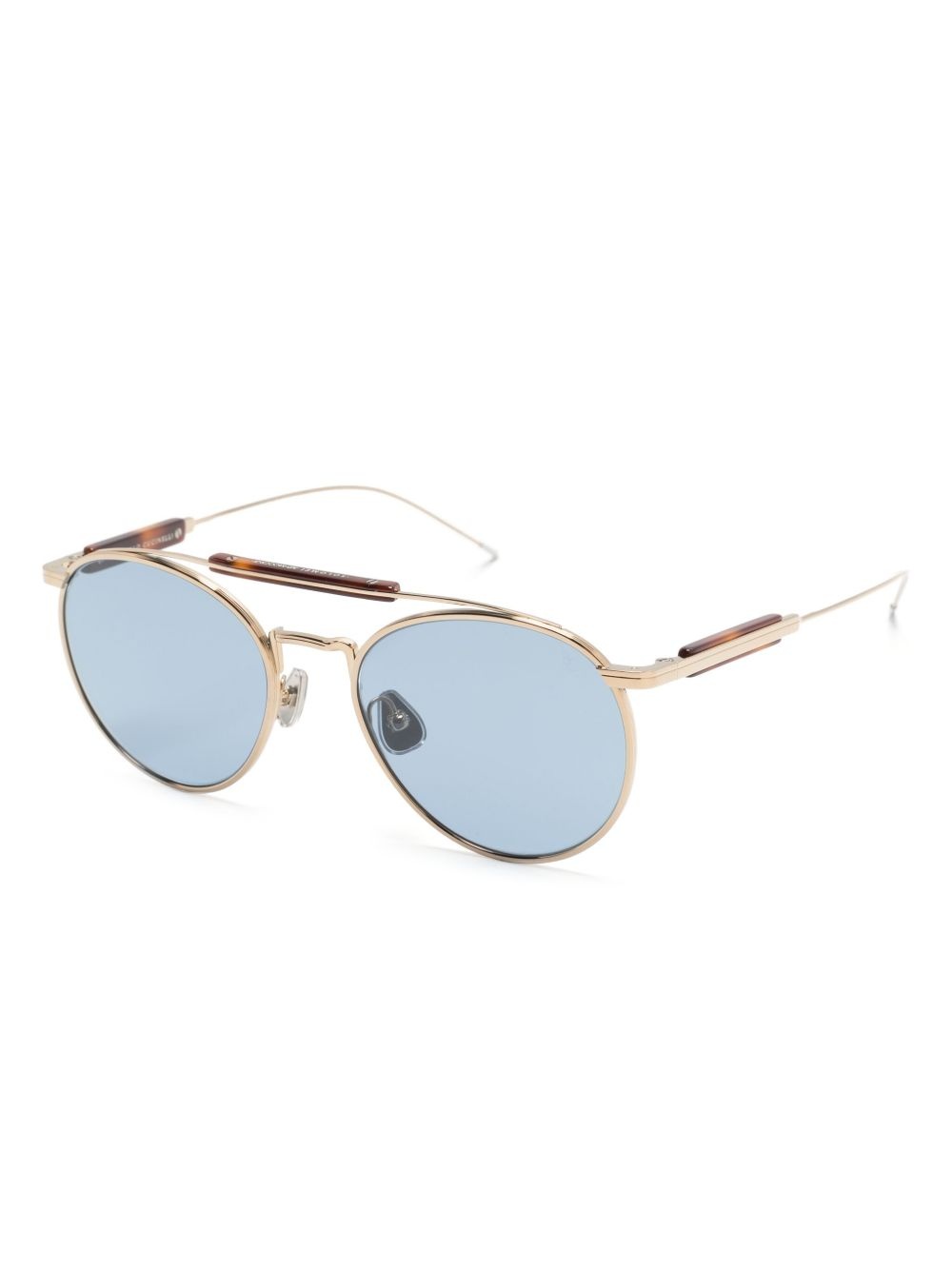 metallic round-frame sunglasses - 2
