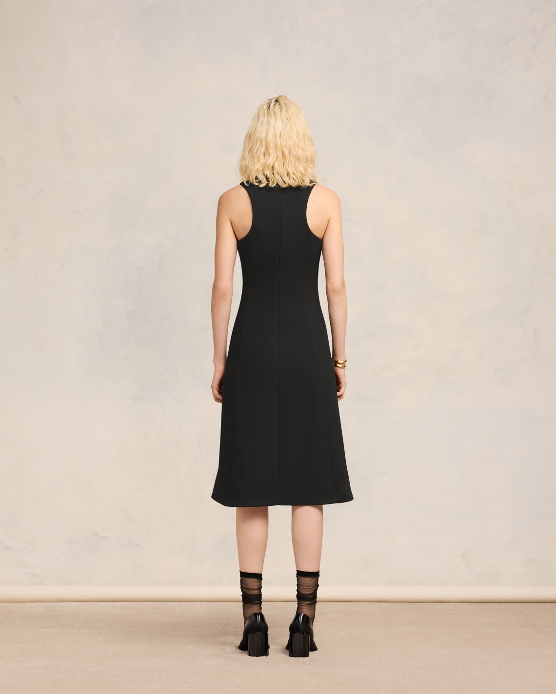 FITTED SLIT DRESS - 4