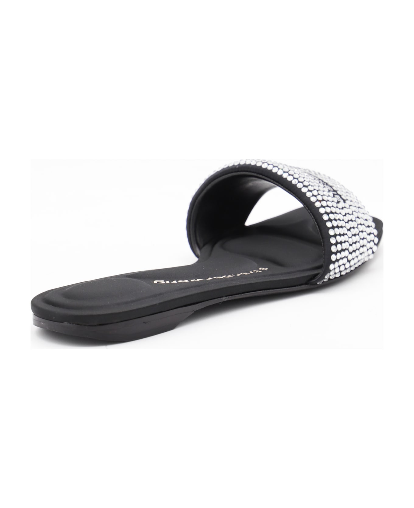 Black And Silver Leather Sandals - 3