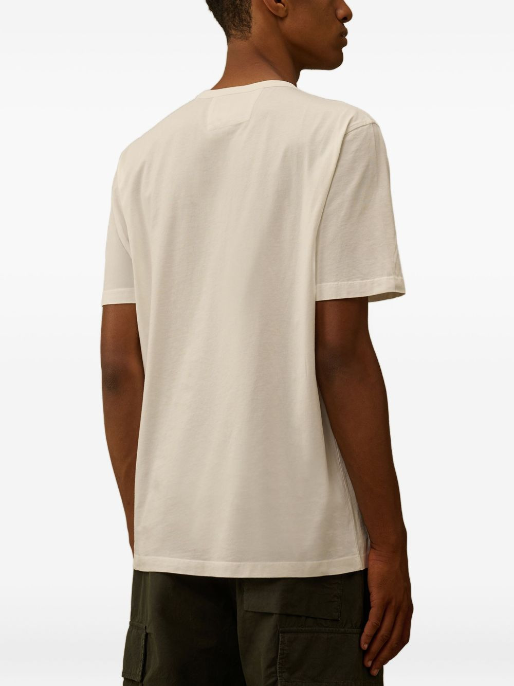 logo-embroidered cotton T-shirt - 4
