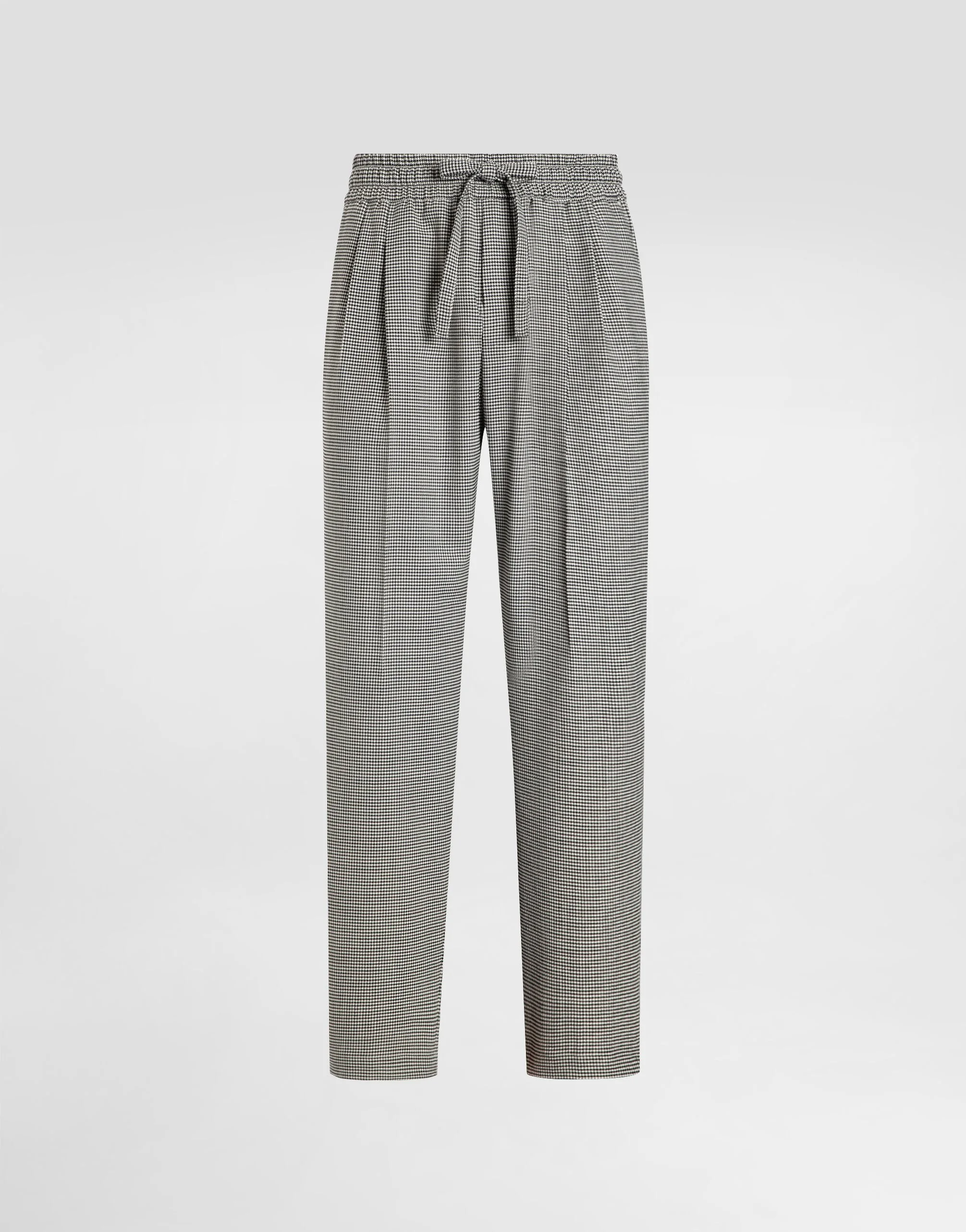 Wool houndstooth joggers - 1